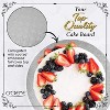 O'Creme Silver Wraparound Cake Pastry Round Drum Board 1/4 Inch Thick, 18 Inch Diameter - Pack of 10 - 3 of 4