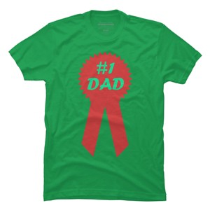 Men's Design By Humans #1 DAD Ribbon By T-Shirt - 1 of 2
