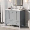 VYNXARIA 36" Bathroom Vanity with Resin Sink Combo - Stylish Storage & Easy Assembly - 3 of 4