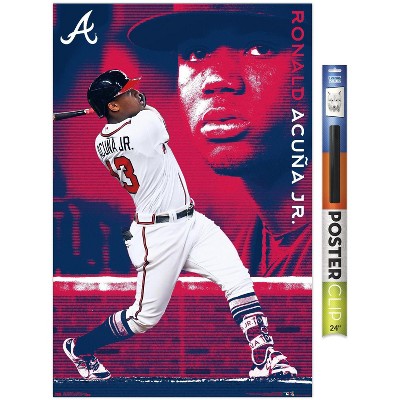 Trends International Mlb Atlanta Braves - Ronald Acuña Jr 20 Unframed Wall  Poster Print White Mounts Bundle 22.375 X 34 : Target