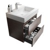 NicBex 24" Bathroom Vanity with Sink, One-piece Wall Mounted Vanity, Bathroom Cabinet Storage with 2 Spacious Drawers for Bathroom - 2 of 4