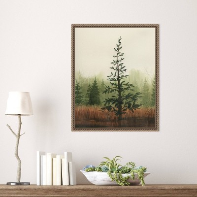 Grace Popp Young Evergreen II Bronze Framed Canvas Print