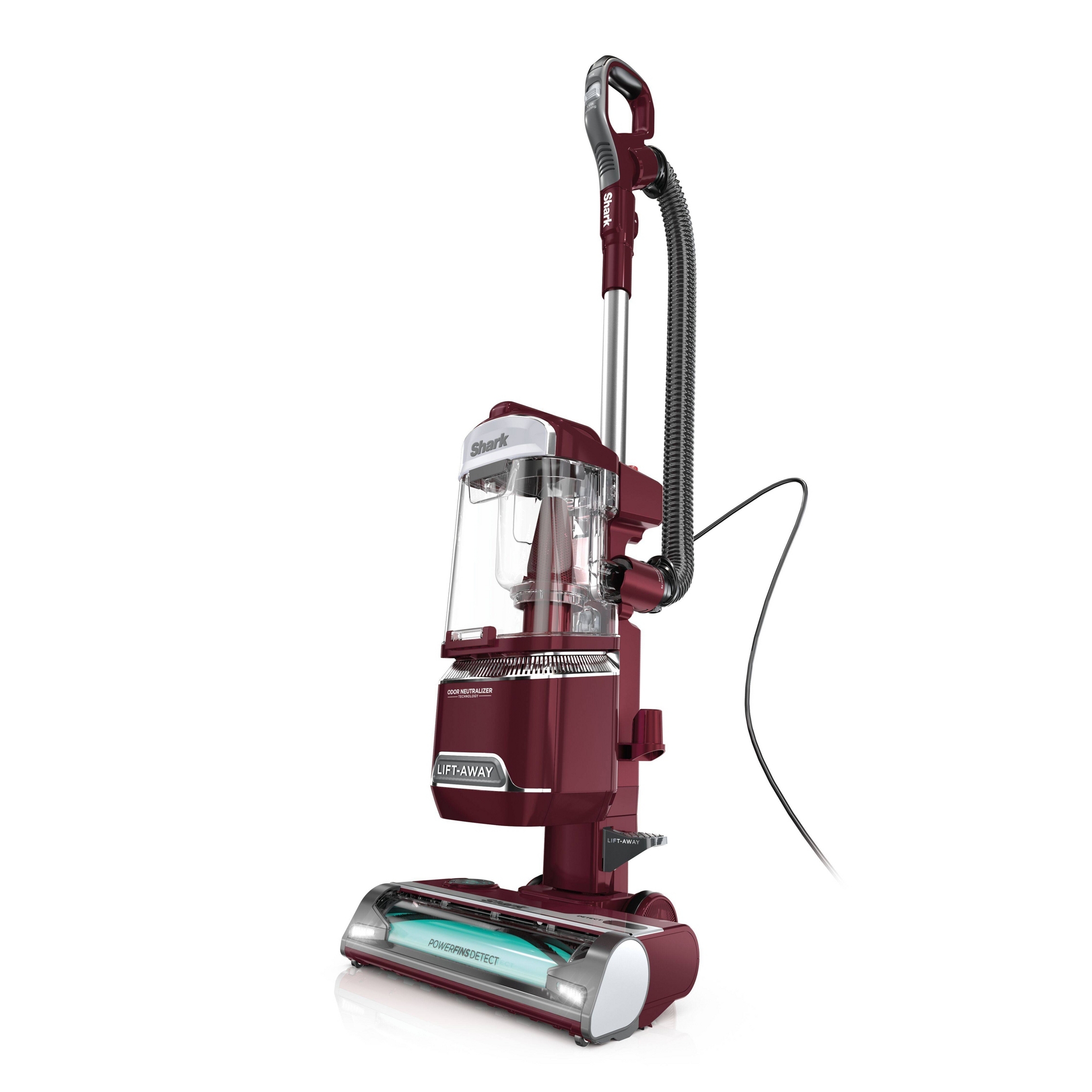 Shark Detect Lift-Away Corded Upright Vacuum with Self-Cleaning Brushroll LA492 11" Cleaning Path Burgundy