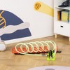 Qaba Track Builder Loop Kit Criss-Cross Glowing Race Track Toy Set Spooky Spider Fun Starter Kit, with Pull-back Car for 3-6 years old, Lime Green - 2 of 4