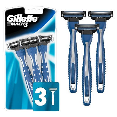 Gillette Mach3 Smooth Men's Disposable Razors - 3ct