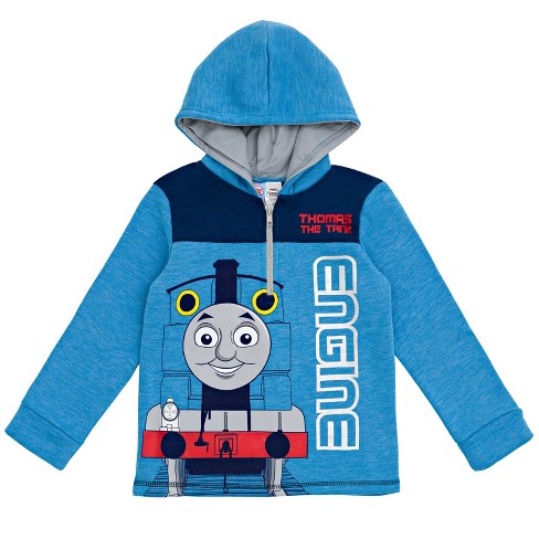 Thomas Friends Tank Engine Little Boys Fleece Half Zip Hoodie Blue 6