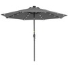 Sonkuki 9 ft LED Round Solar Lighted Patio Market Umbrella - 2 of 4