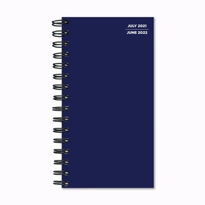 2021-22 Academic Planner 6"x3.5" Naval Blue Daily/Weekly/Monthly - The Time Factory