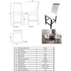 Kings Brand Furniture Arecibo Furniture Counter Parsons Dining Chairs, Set of 2 - 3 of 4