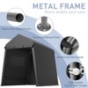 Outdoor Storage Tent, Storage Shelter Shed, Waterproof Carport for ATVs, Bicycles, Motorcycles, Gardening Tools - 2 of 4