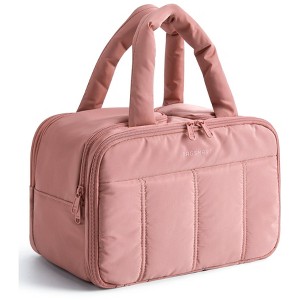 Travel Toiletry Bag, Puffy Large Toiletry Bag for Women, Lightweight Cosmetic Makeup Bag Organizer - 1 of 4