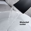 Kumasinova Wall-Mounted Bathroom Sink Faucet,Wide Waterfall Spout Bathtub Faucet with Control Valve,On-Trend Widespread Tap for Bathroom - 4 of 4