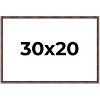 PosterPalooza | 30x20 Thin Bamboo Picture Frame, UV Acrylic, 2 Finishes - Gold and Brown - 2 of 4
