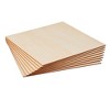 Bright Creations 8 Pack Thin Basswood Sheets, Wood Squares for Crafts 10x10, 3mm Plywood for Laser Cutting, Wood Burning - 4 of 4