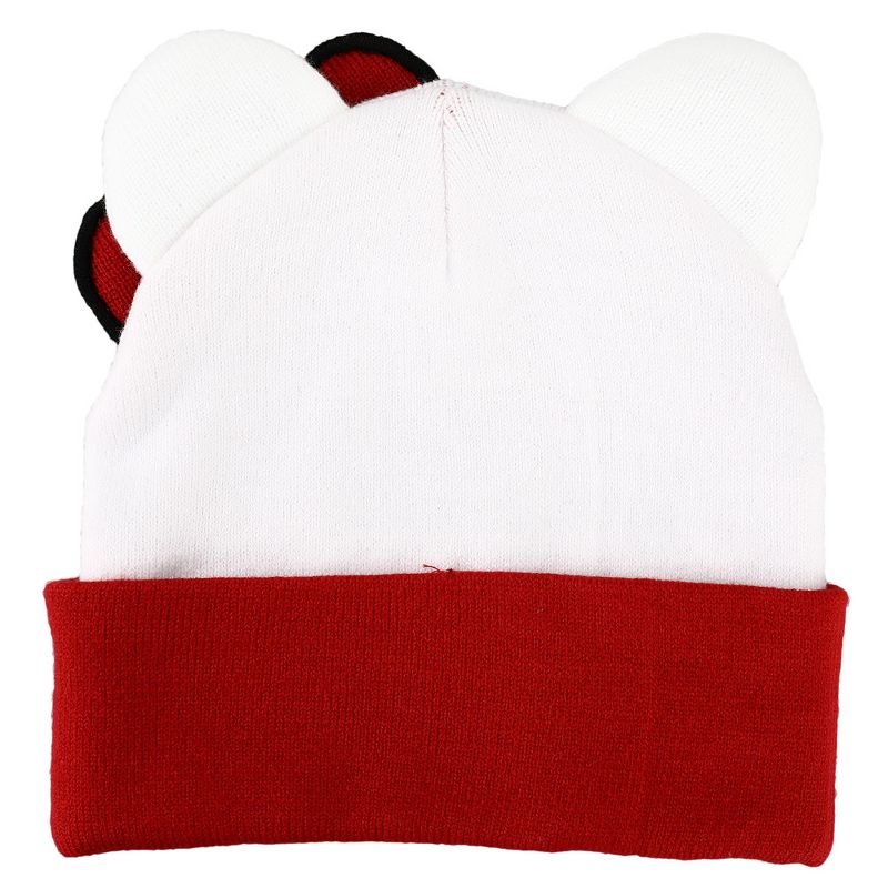 Sanrio Hello Kitty Big Face Bow Embroidered Beanie Hat for Girls, 2 of 3