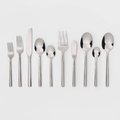 45pc Izon Flatware Set Silver - Threshold™