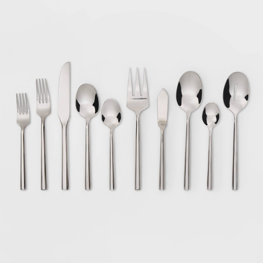 Photos - Cutlery Set 45pc Izon Flatware Set Silver - Threshold™