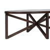 Coffee Table Living Room Coffee Table With Transparent Glass Top, Solid Wood Tripod, Heat Resistance And Wear Resistance Modern Coffee Table - 3 of 4