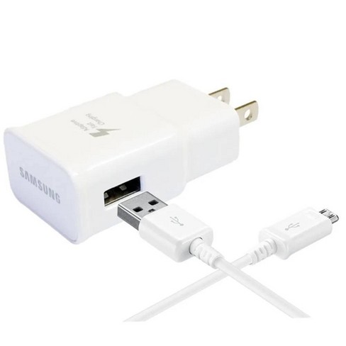 Samsung Adaptive Fast Charging Wall Charger and Mirco USB Cable - White - image 1 of 4