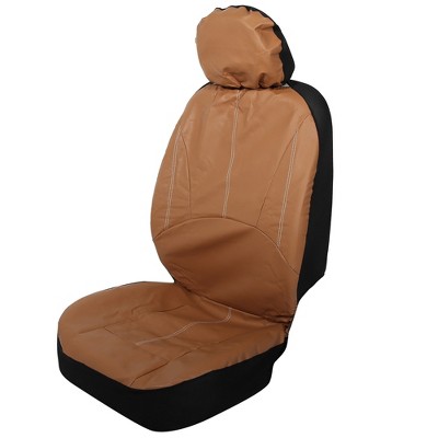 Unique Bargains Universal Car Seat Covers Protector Set Rear Seat Pad Mat  Rear Bench Cover Breathable Flax Fiber Brown : Target