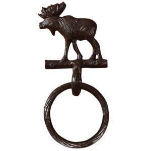 Park Designs Cast Moose Towel Ring Hook - 1 of 4