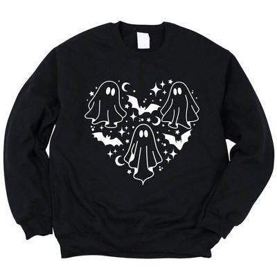Simply Sage Market Women's Graphic Sweatshirt Ghosts Heart