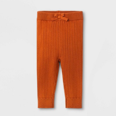 Baby Rib Knit Sweater Leggings - Cat & Jack™ Brown Newborn