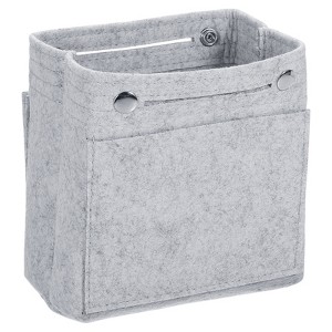 Unique Bargains Portable Makeup Bags and Organizers Encrypted Felt Purse Insert 6.7 x 3.9 x 6.3 Inch - 1 of 4