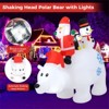 SEVOBAL Inflatable Holiday Decorations 6ft Animated Inflatable Polar Bear Christmas Inflatable Outdoor Decoration, White, 93.6"*36"*72" - 4 of 4