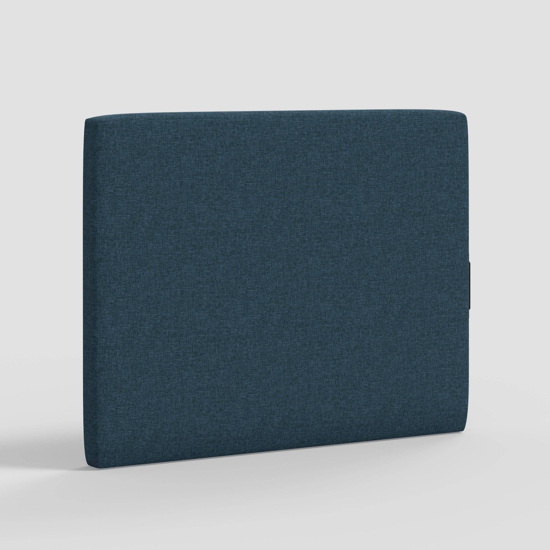 Twin Lia Square Stick-on-the-Wall Dorm Headboard USB Textured Linen Navy - Threshold™