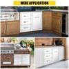 Stainless Steel Outdoor Kitchen Cabinet Door Set - Left Drawer + Right Door , NSF Double Wall, Includes Vent Panel for Grill/BBQ Islands & Fire Pits - 3 of 4