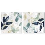 (Set of 2) Canvas Wall Art Set Green Sleeves by PI Creative Art - Americanflat