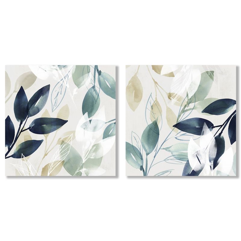 Americanflat Botanical (Set Of 2) Canvas Wall Art Set Green Sleeves By Pi Creative Art, 1 of 7