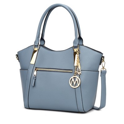 MKF Collection Janise Solid Vegan Leather Tote Bag Purse by Mia K