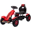 Aosom Kids Pedal Go Kart, Outdoor Ride on Toys with Adjustable Seat, Handbrake, 4 Non-Slip Rubber Wheels for Boys & Girls Aged 5-12 Years Old - 4 of 4