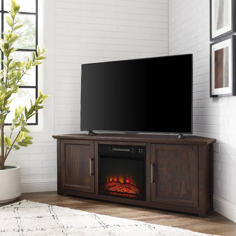 Camden Corner TV Stand for TVs up to 60" with Fireplace - Crosley, 3 of 20