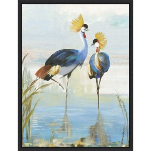 Amanti Art Heron Pairing by Aimee Wilson Framed Canvas Wall Art - 1 of 4
