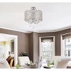 Elegant Lighting Elise 17 inch flush mount in chrome - 2 of 4