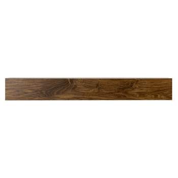 Modern Ember Boone Wood Fireplace Mantel Shelf with Tall Boxed Design
