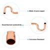 Unique Bargains Copper Air Conditioning Plumbing Welding Connection P-Trap Pipe Fittings Rose Gold - 3 of 4