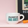 Totalee Gift Dad Jokes Cappuccino Mug Ceramic White 24 oz - 2 of 3