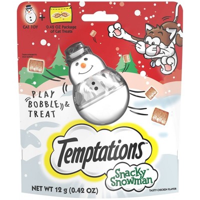 Temptations Snacky Snowman Chicken Cat Treats - 0.42oz