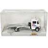 1968 Mercedes-Benz L 608 D Flatbed Truck White with Graphics "BMW Autohaus" 1/87 (HO) Scale Model Car by Brekina - 3 of 3