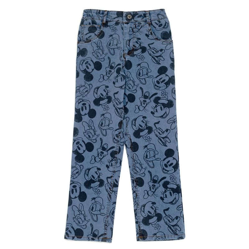Disney Mickey Mouse Goofy Donald Duck Daisy Denim Pants Jeans Toddler, 1 of 5