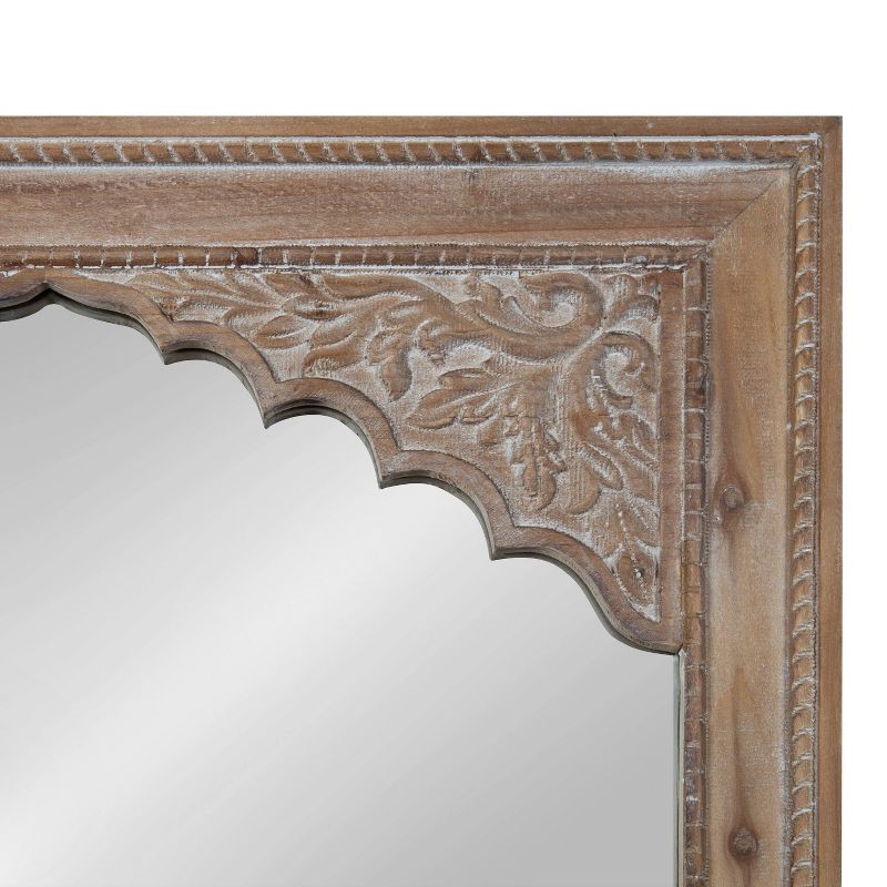 24&#34; x 36&#34; Shivani Wood Framed Decorative Wall Mirror Rustic Brown - Kate &#38; Laurel All Things Decor, 4 of 8