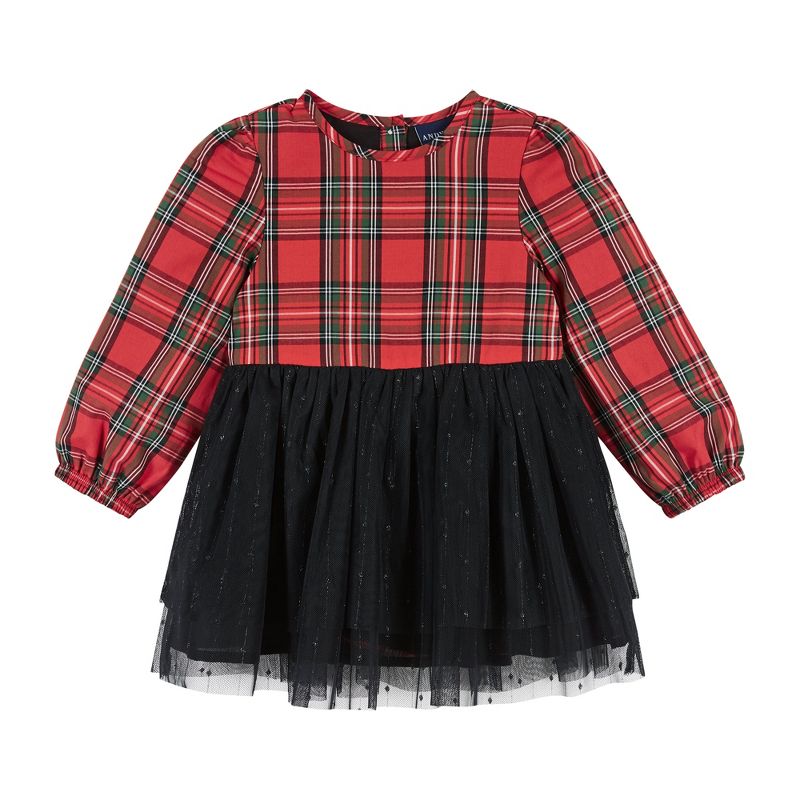 Andy & Evan  Infant Girls Plaid Party Skirtzie, 1 of 5