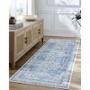 Hauteloom Lotan Blue Medallion Washable Area Rug - 3 of 3