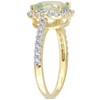 EVERLY JEWELRY | Rose Plated Sterling Silver 2 3/8 CT TGW Opal and White Topaz Halo Ring - 2 of 4