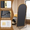 Kumasinova 71" Full Length Mirror with Stand,Rectangle Floor Mirror with Aluminum Frame,Full Body Mirror for Bedroom,Living Room,Black - 4 of 4