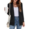 Imily Bela Womens Knit Open Front Long Sleeve Cardigan Sweater with Pockets - 2 of 4